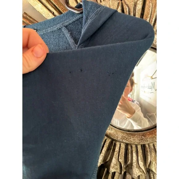 Ibex Merino Wool Hooded Dress Thumbholes Teal Long Sleeve Women S USA - Picture 9 of 9